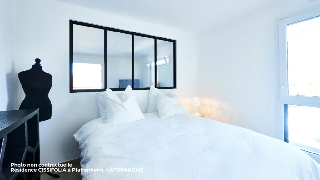 T2 en rez-de-jardin avec terrasse et jardin privatif à Wettolsheim