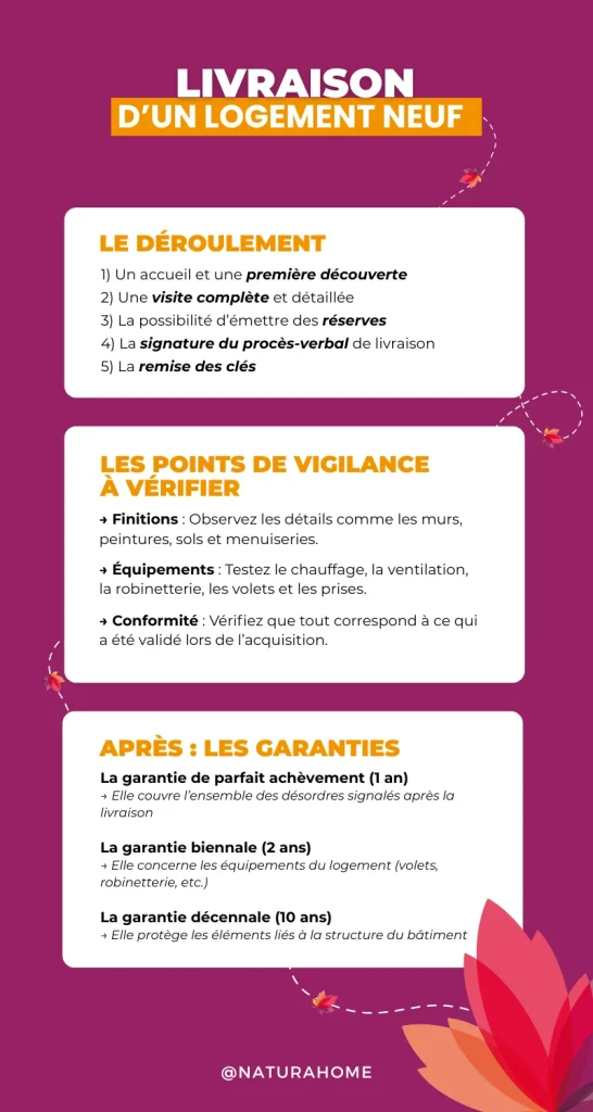 Les étapes de livraison d'un logement neuf (déroulement, points de vigilance et garanties)