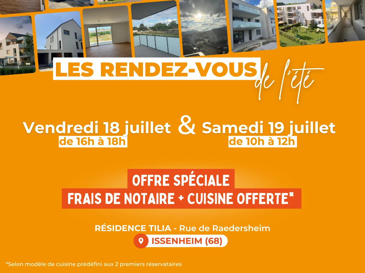 Rendez-vous de l'été à Issenheim à la résidence : vendredi 18 de 16h à 19h et samedi de 10h à 12