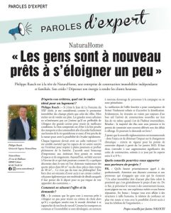 Article de presse Paroles d'expert pour le mag de l'immo Philippe Rauch