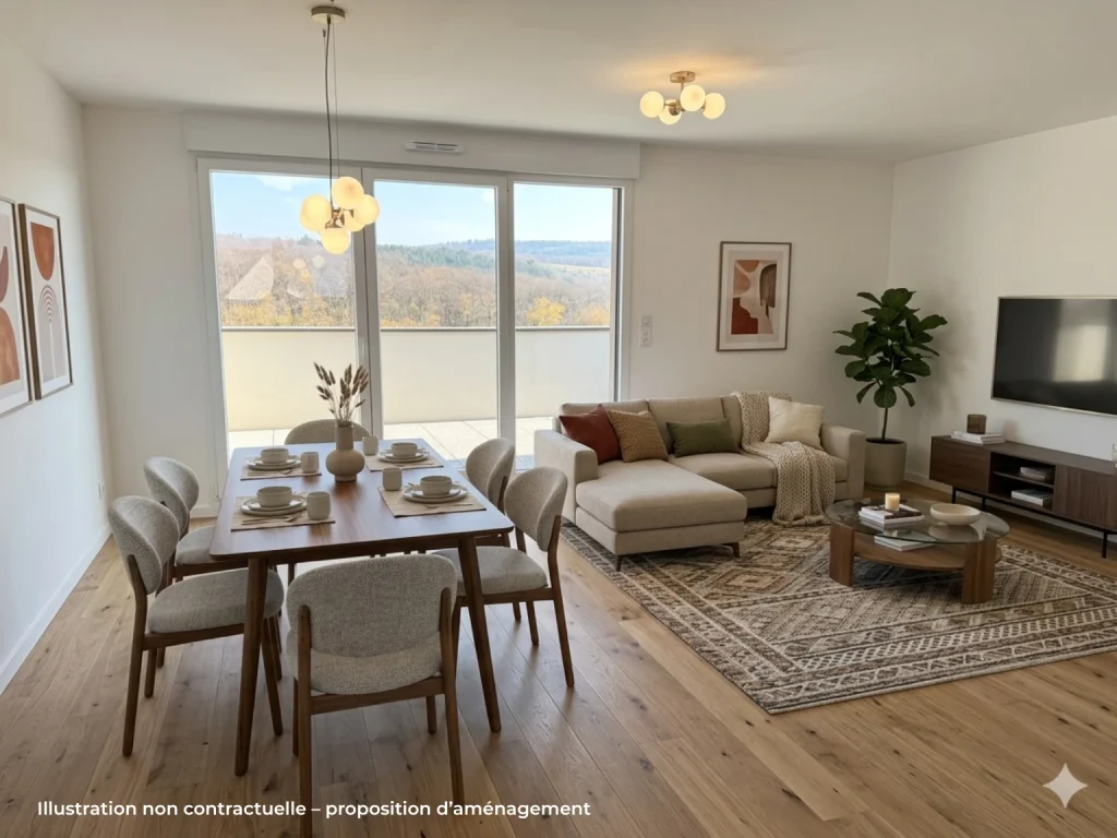 Investir à Osenbach : T3 avec double terrasse et stationnement